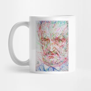 MARTIN HEIDEGGER watercolor and ink portrait Mug